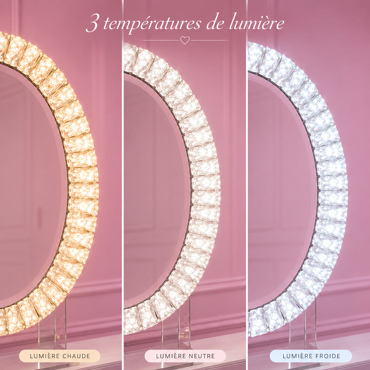 Miroir Sydney Ovale Lumineux LED