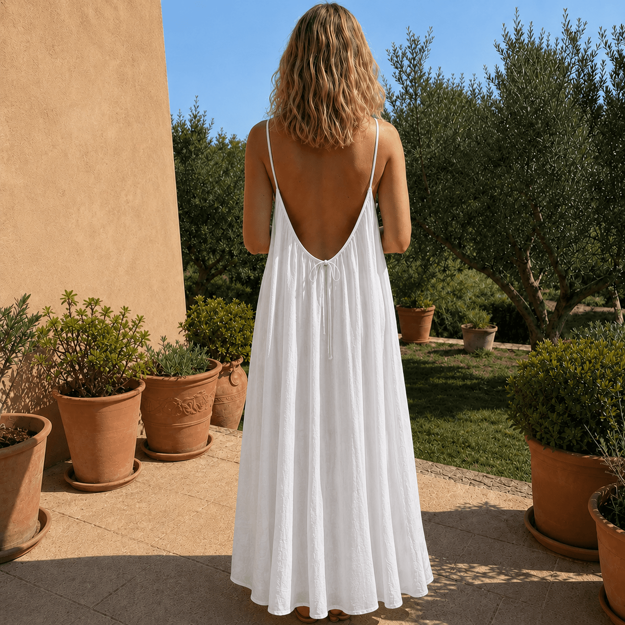 BlueJolie La Câline Robe Nuance Dos Nu Réglable Noir