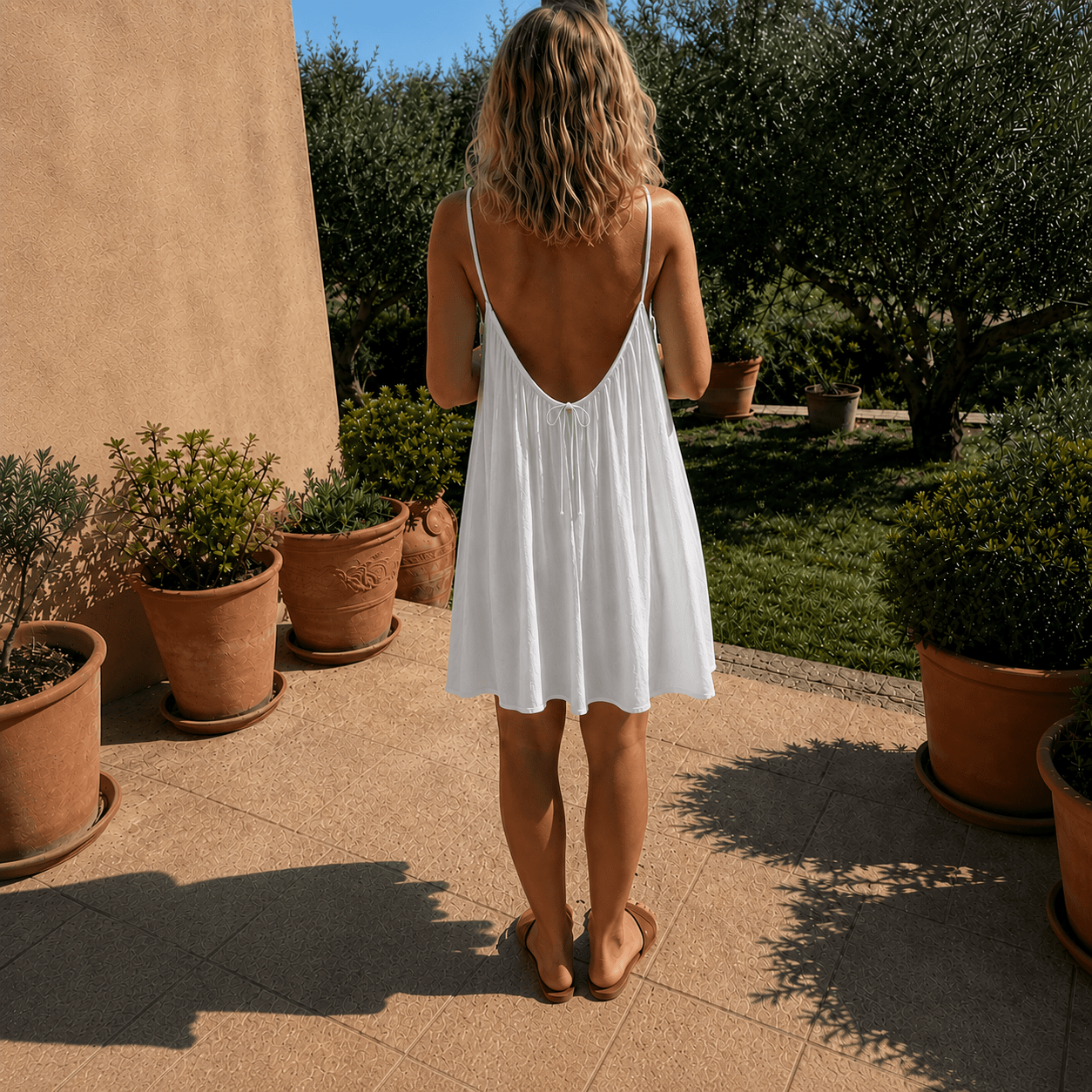 BlueJolie La Câline Robe Nuance Dos Nu Réglable Noir